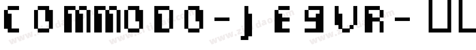 Commodo-jE9VR字体转换