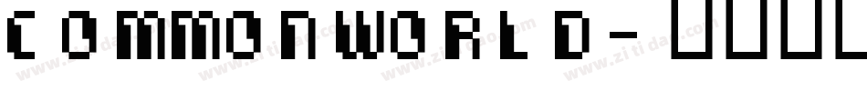 Commonworld字体转换