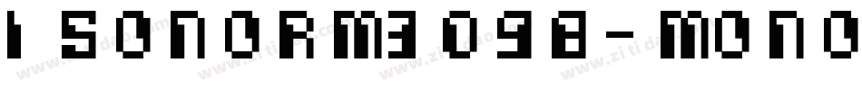 Isonorm3098-Monospaced字体转换