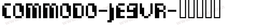 Commodo-jE9VR字体转换