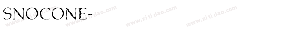 SnoCone字体转换