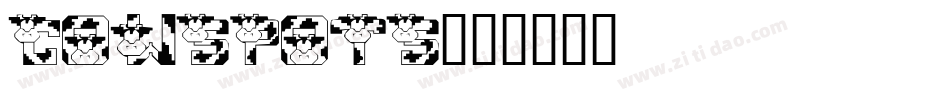 COWSPOTS字体转换