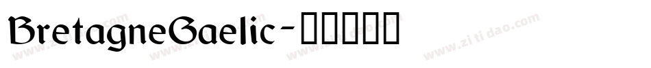BretagneGaelic字体转换
