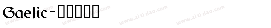 Gaelic字体转换