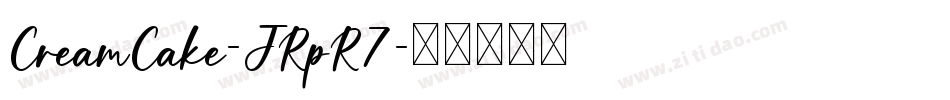 CreamCake-JRpR7字体转换