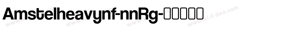 Amstelheavynf-nnRg字体转换