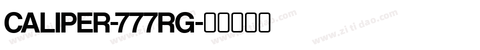 CALIPER-777RG字体转换