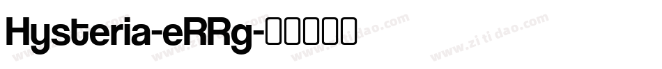 Hysteria-eRRg字体转换