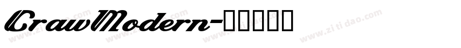 CrawModern字体转换