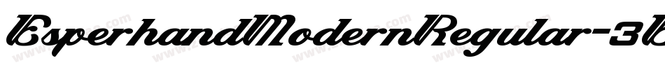 EsperhandModernRegular-3ELG字体转换