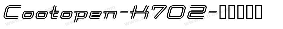 Cootopen-K7OZ字体转换