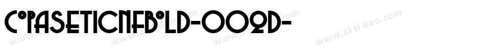 CopaseticNfBold-OOqd字体转换