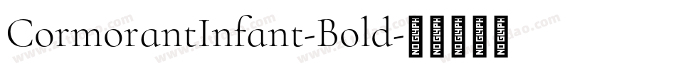 CormorantInfant-Bold字体转换