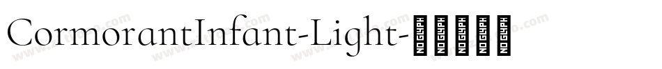 CormorantInfant-Light字体转换