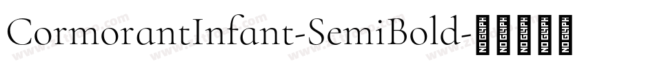CormorantInfant-SemiBold字体转换