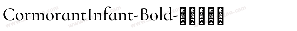 CormorantInfant-Bold字体转换