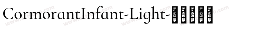 CormorantInfant-Light字体转换