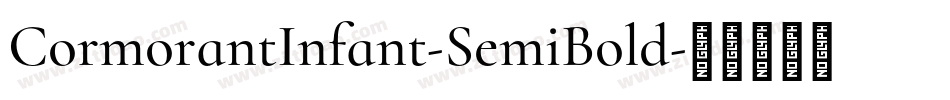 CormorantInfant-SemiBold字体转换