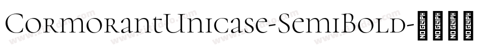 CormorantUnicase-SemiBold字体转换