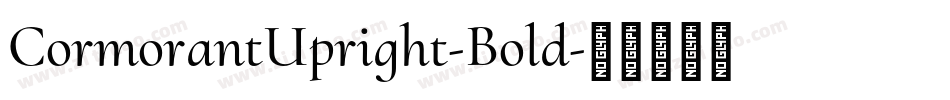 CormorantUpright-Bold字体转换