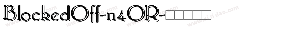 BlockedOff-n4OR字体转换