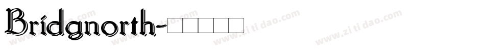 Bridgnorth字体转换