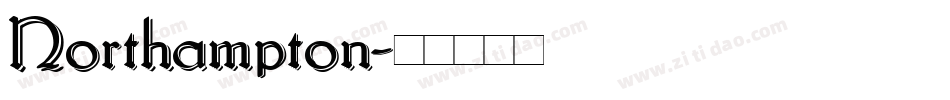 Northampton字体转换