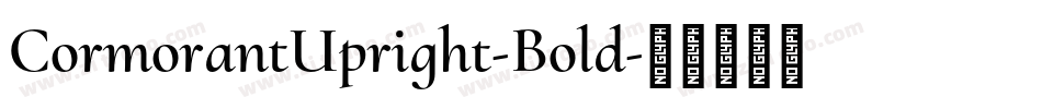 CormorantUpright-Bold字体转换