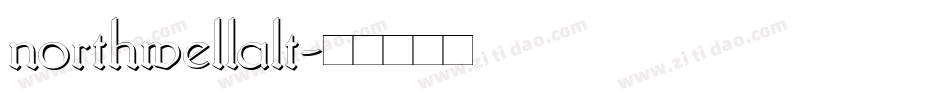 northwellalt字体转换