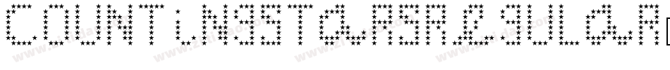 CountingStarsRegular-Lqdg字体转换