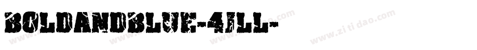 BoldAndBlue-4jll字体转换