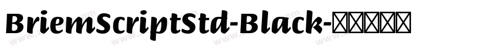 BriemScriptStd-Black字体转换