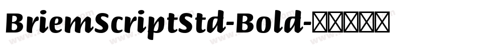 BriemScriptStd-Bold字体转换
