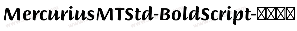 MercuriusMTStd-BoldScript字体转换