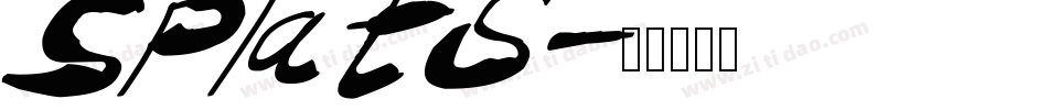 Splats字体转换