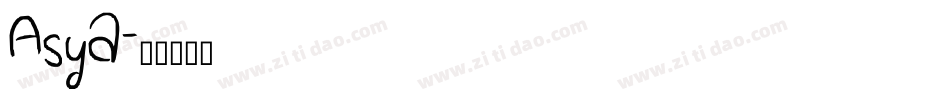 Asya字体转换