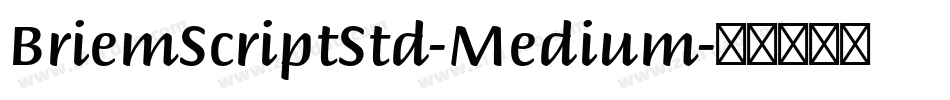 BriemScriptStd-Medium字体转换