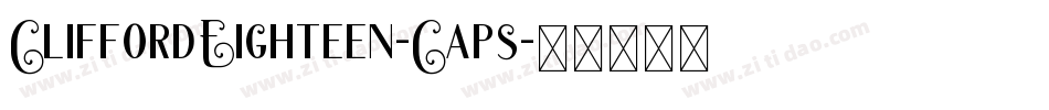 CliffordEighteen-Caps字体转换