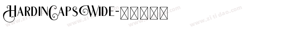HardinCapsWide字体转换