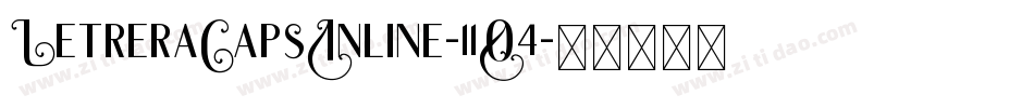 LetreraCapsInline-11O4字体转换 LetreraCapsInline-11O4字体转换