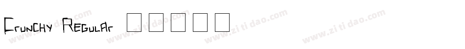 Crunchy-Regular字体转换