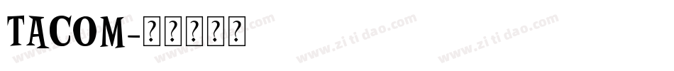 TACOM字体转换