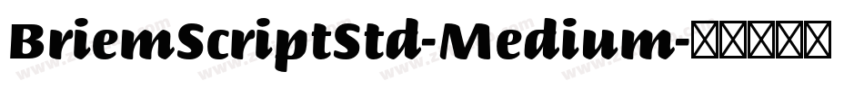 BriemScriptStd-Medium字体转换