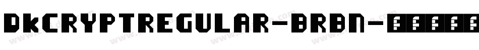 DkCryptRegular-BrBn字体转换