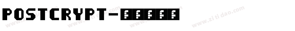 PostCrypt字体转换