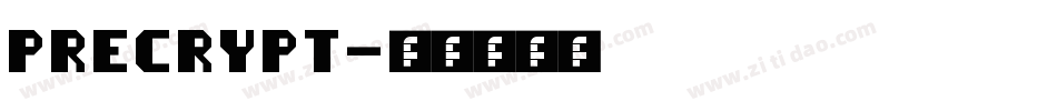 PreCrypt字体转换