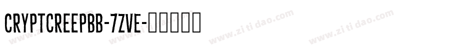 CryptcreepBb-7ZvE字体转换