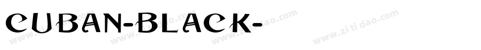 Cuban-Black字体转换