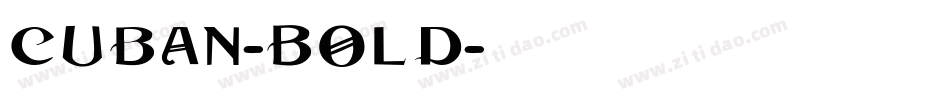 Cuban-Bold字体转换