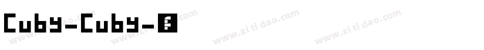 Cuby-Cuby字体转换